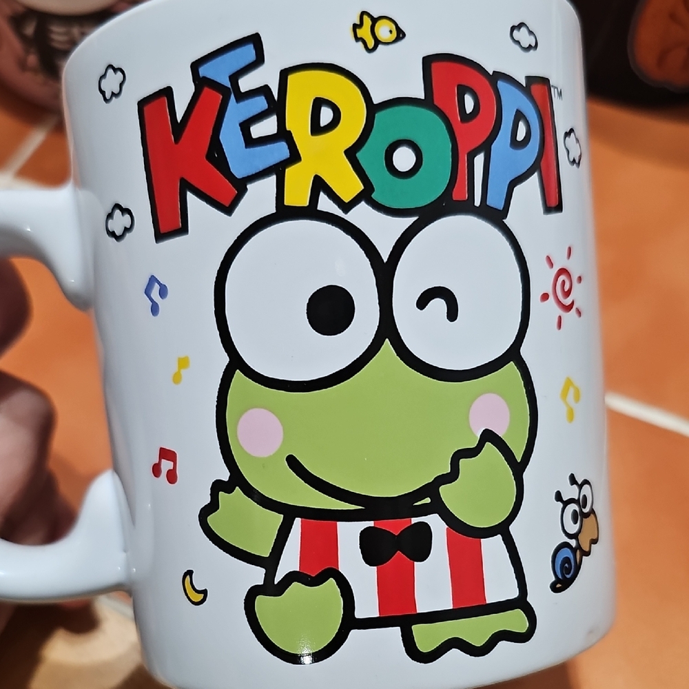 Sanrio Keroppi Mug - White, Green, Red, Blue, Yellow